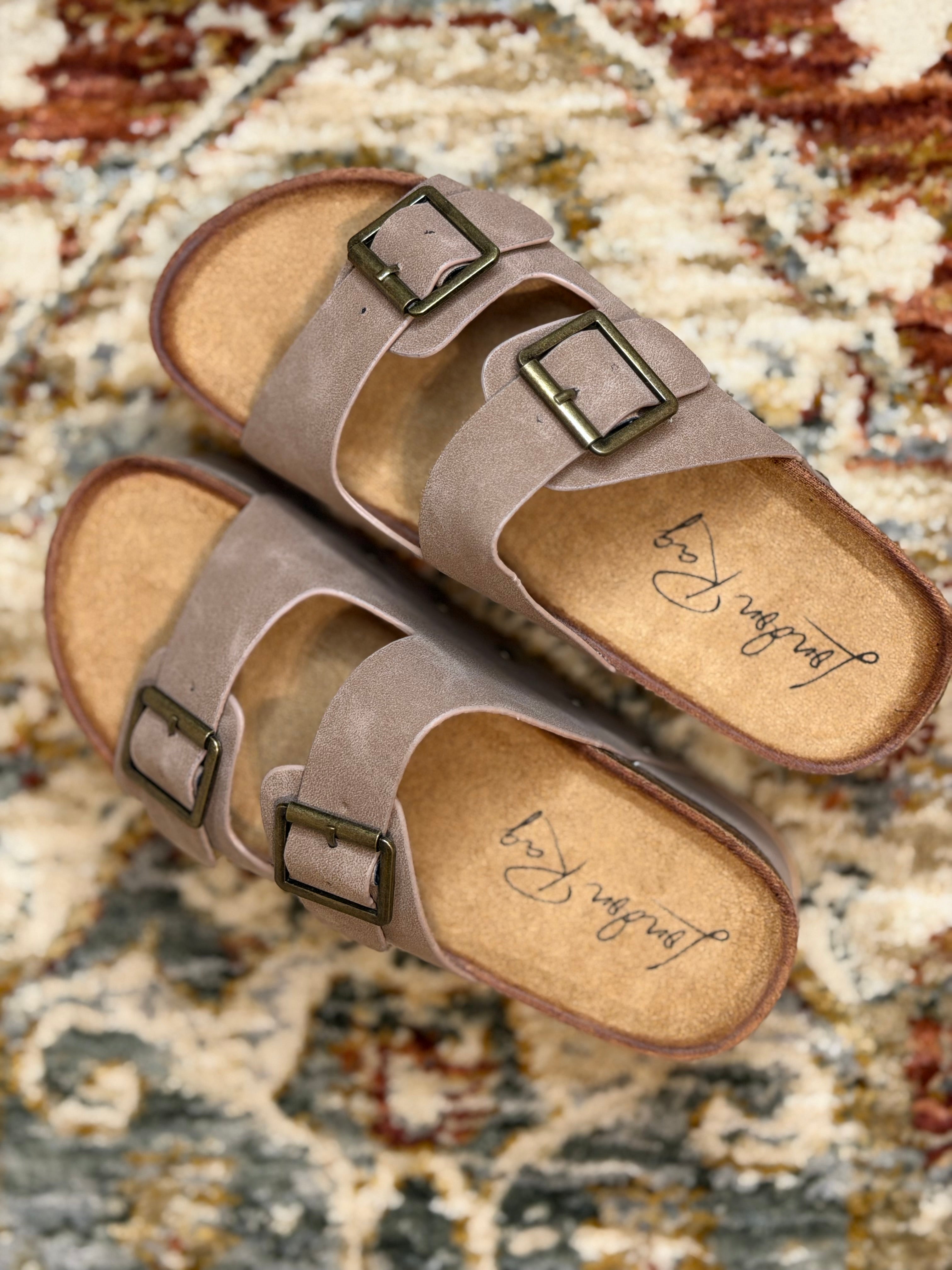 Sedona Studded Platform Sandal — Taupe