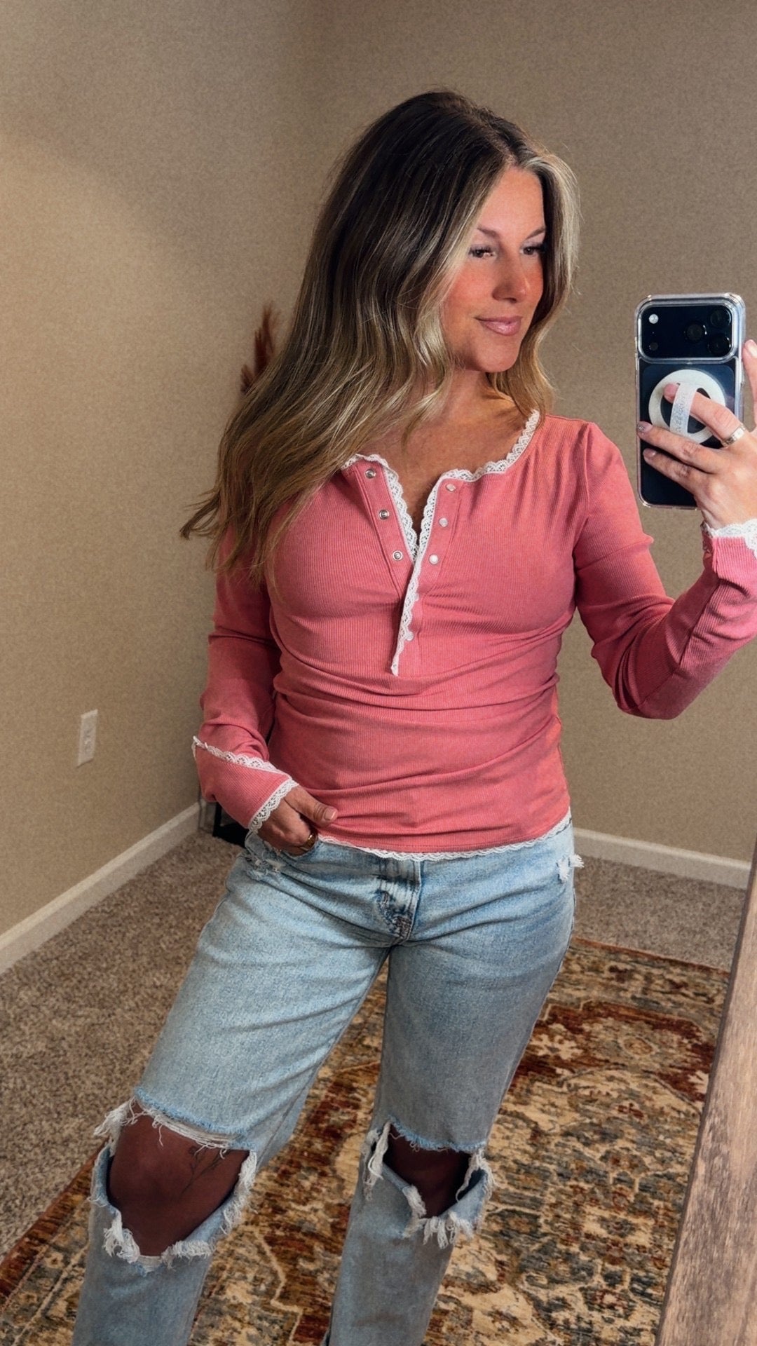 Wild Rose Henley