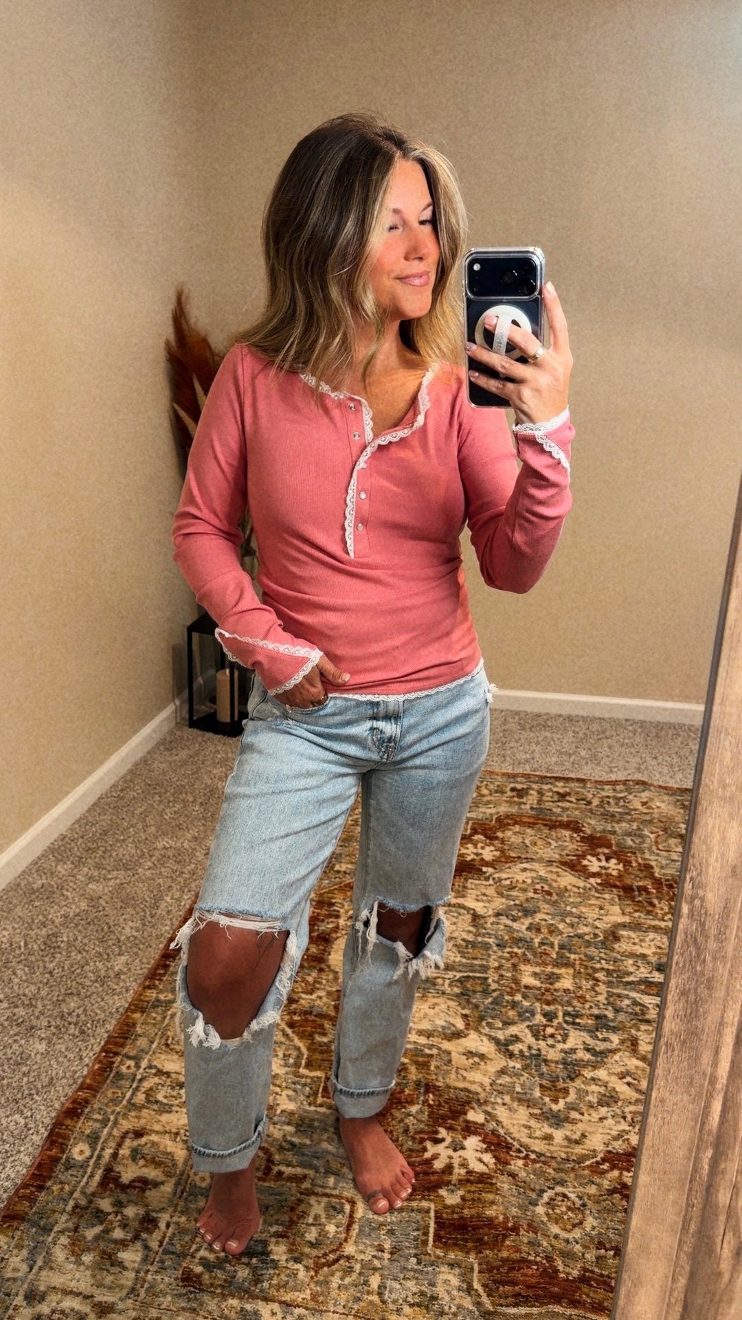 Wild Rose Henley